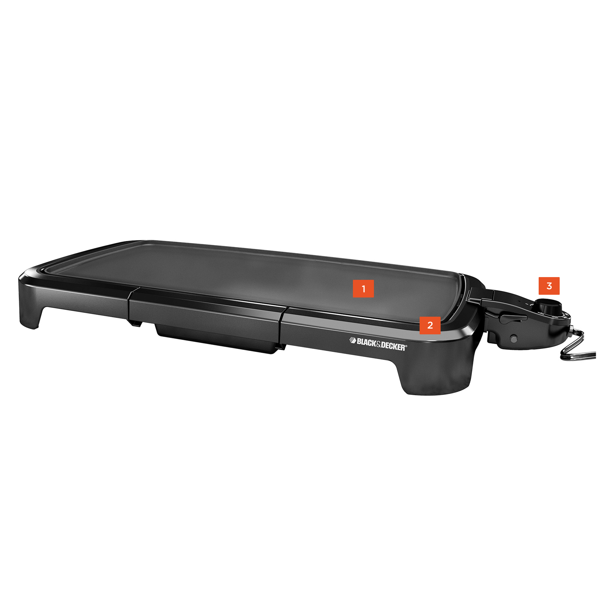 Family Sized Electric Griddle GD2011B BLACK DECKER